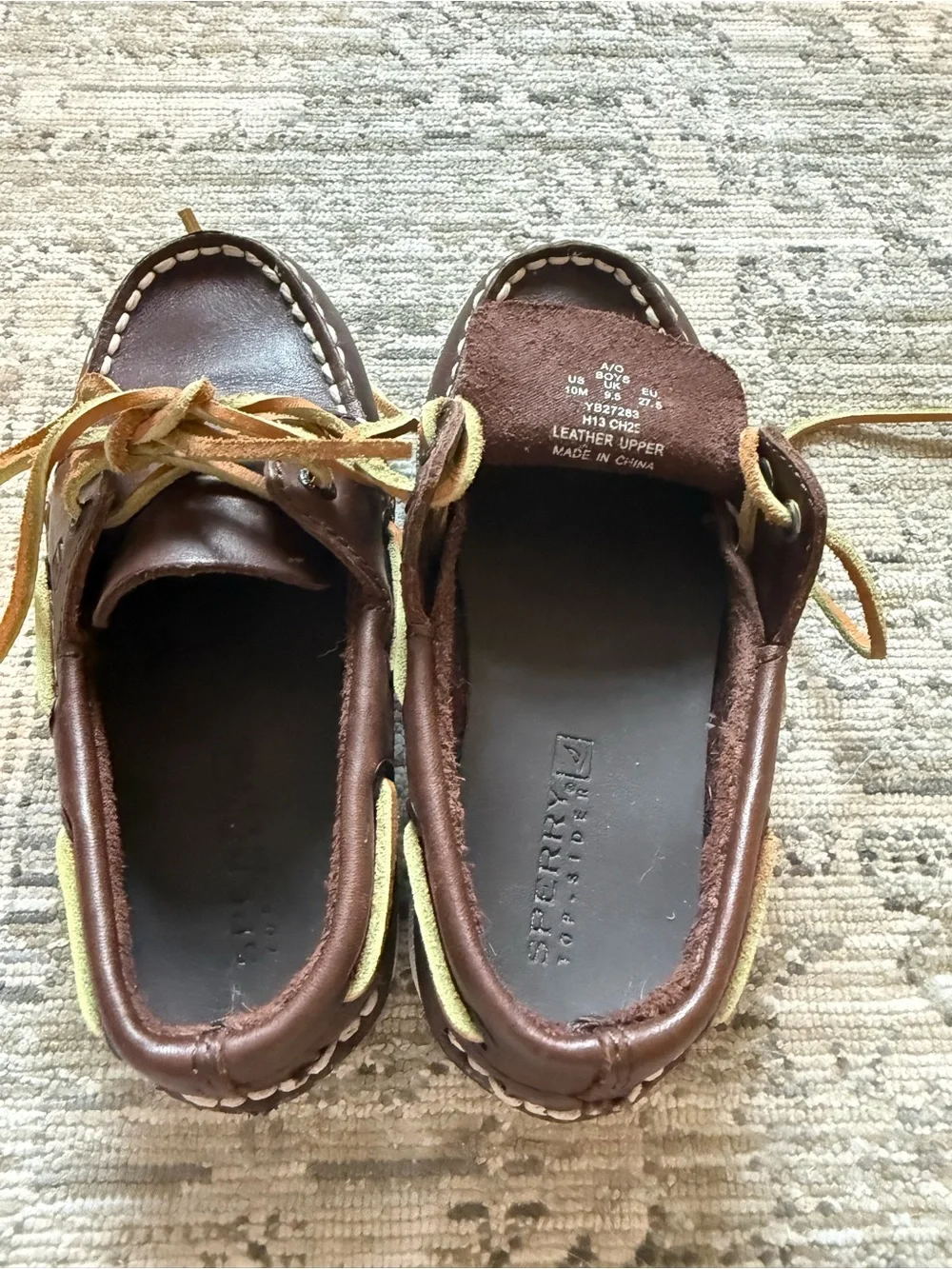 Sperry Brown Leather Boat Shoes